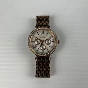Caravelle NY,Ladies' Rose Gold,Round Crystal Chronograph Bracelet Watch.44N101